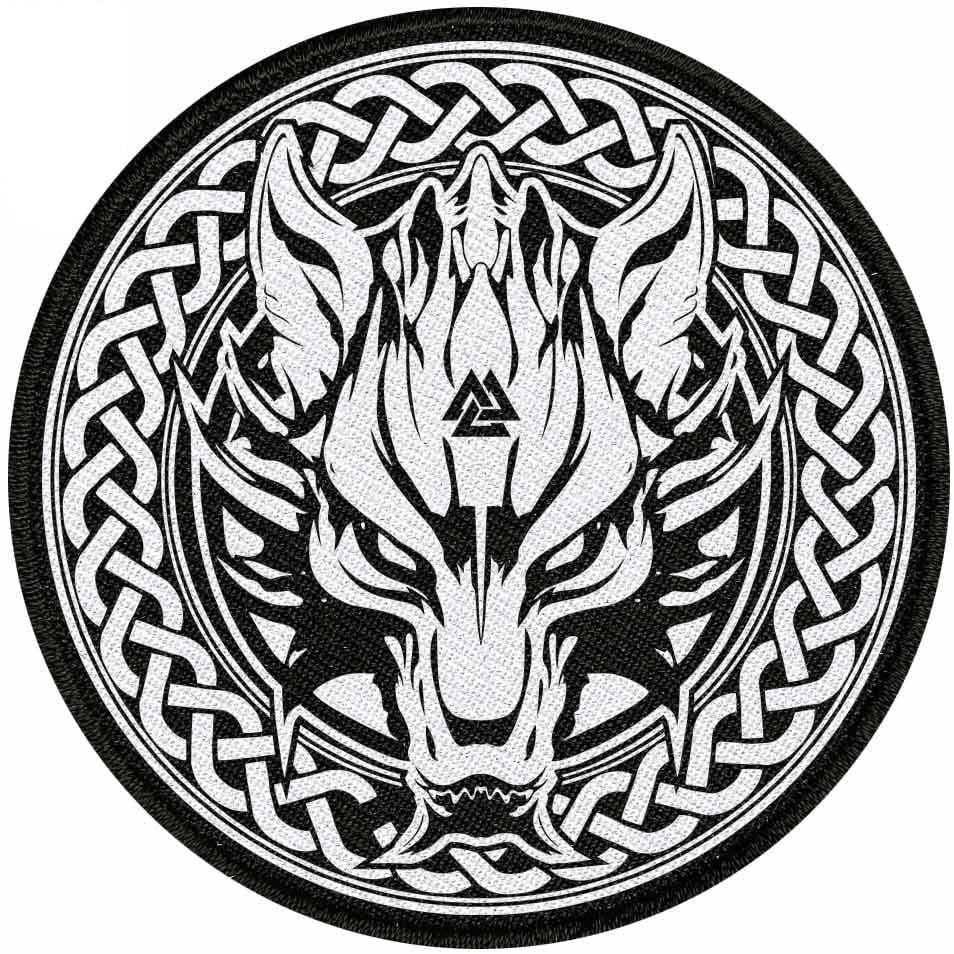 Fenrir Wolf Son Of Loki Valknut Viking Ragnarok 27cm 10 6