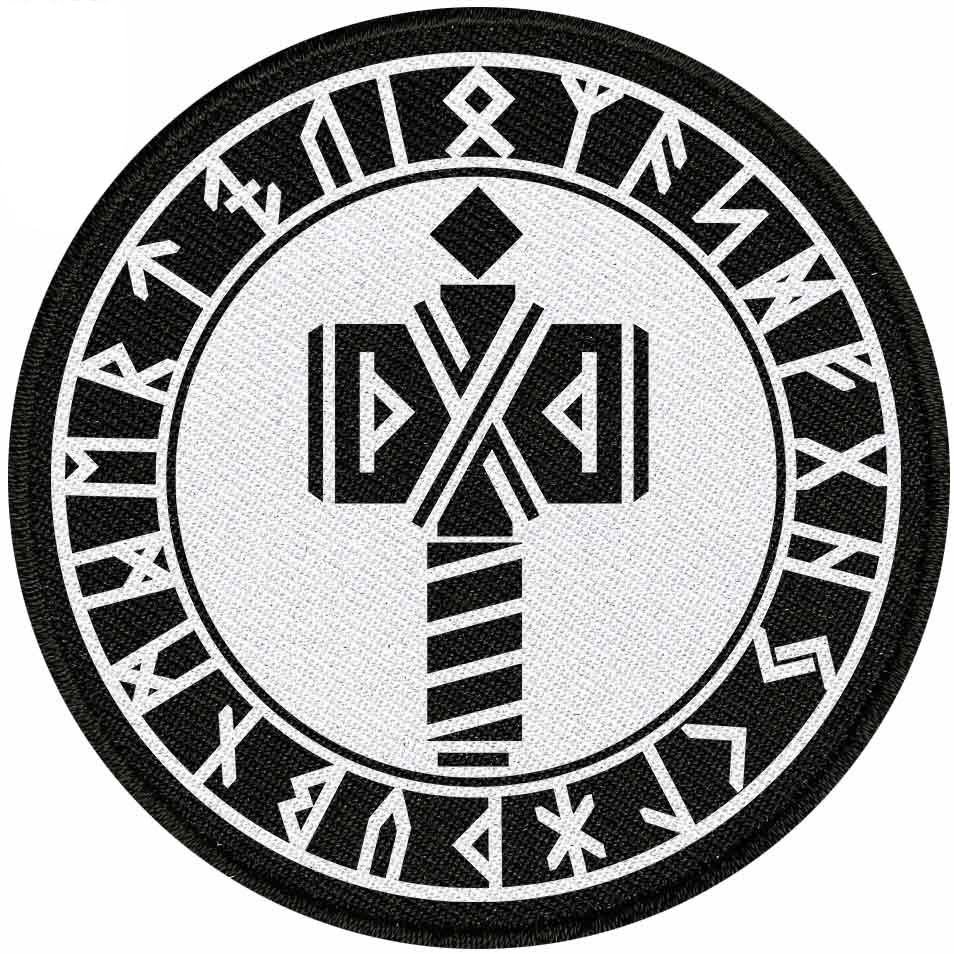 Triskele Runes Thor Hammer Heathens Viking Ragnarok 27cm - 10.6
